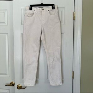 EVERLANE High Rise Straight white jeans 30 Regular